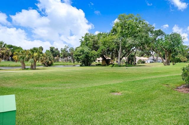 surrounding community featuring a lawn