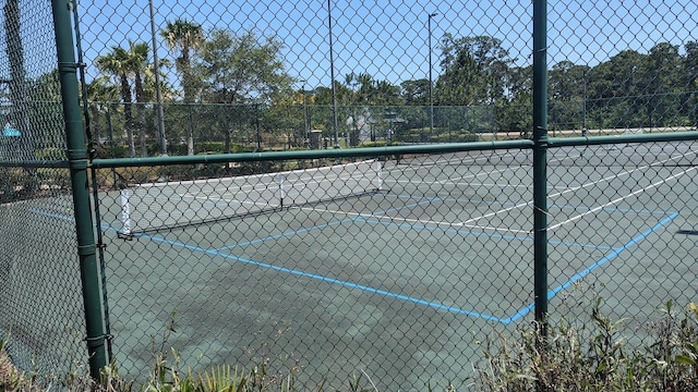 view of tennis court