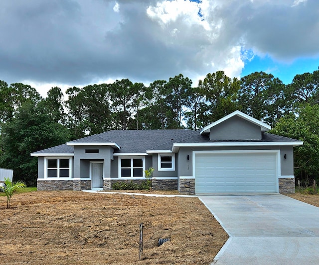 view of front of home featuring a garage