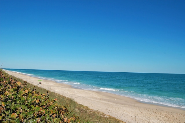 property view of water with a view of the beach