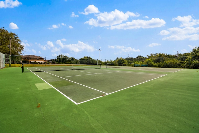 view of tennis court