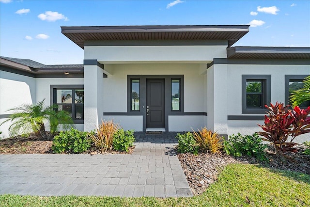 property entrance with a porch