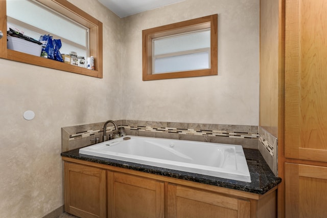 bathroom featuring a bathing tub