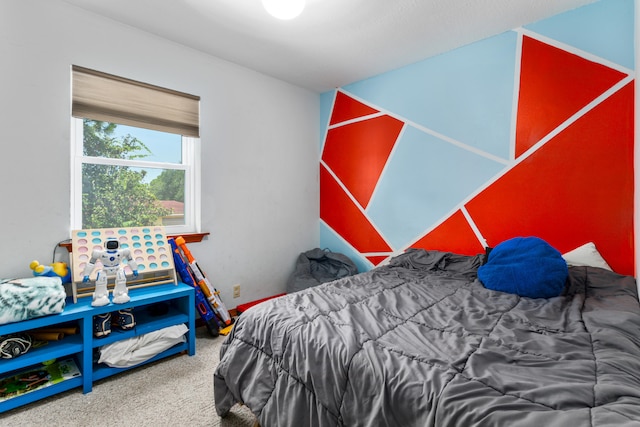 bedroom with carpet flooring