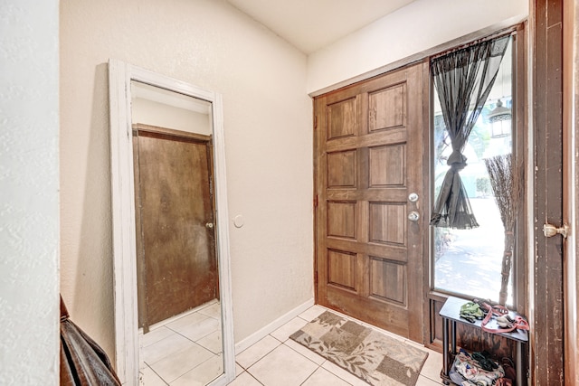 view of tiled entryway