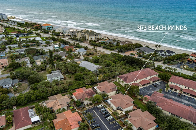 3173 Beach Winds Ct, Melbourne Beach, FL 32951 - aerial view of property and surrounding area with expansive beach and nearby suburban area