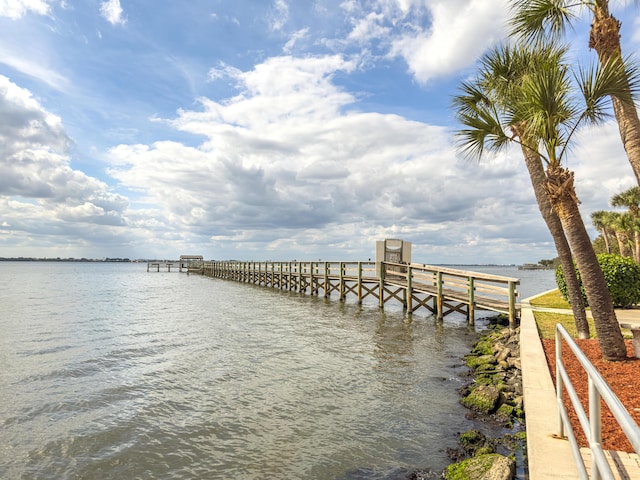 3173 Beach Winds Ct, Melbourne Beach, FL 32951 - dock area featuring a water view