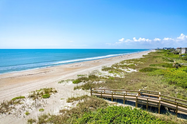 water view with a beach view