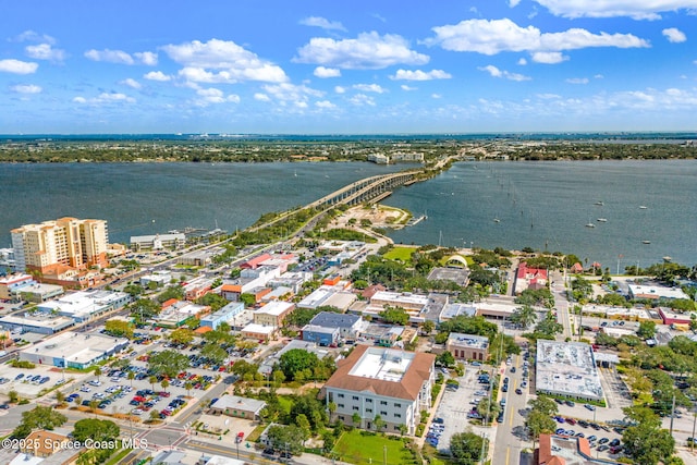 115 N Indian River Dr Unit 133, Cocoa, FL 32922 - aerial overview of property's location featuring a large body of water and a notable bridge
