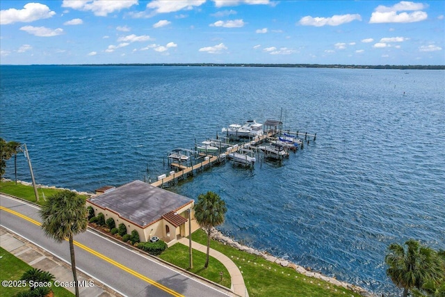 115 N Indian River Dr Unit 133, Cocoa, FL 32922 - water view featuring boat lift and a dock
