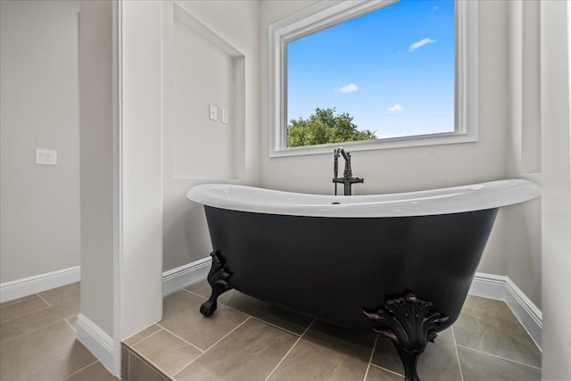 bathroom with tile floors