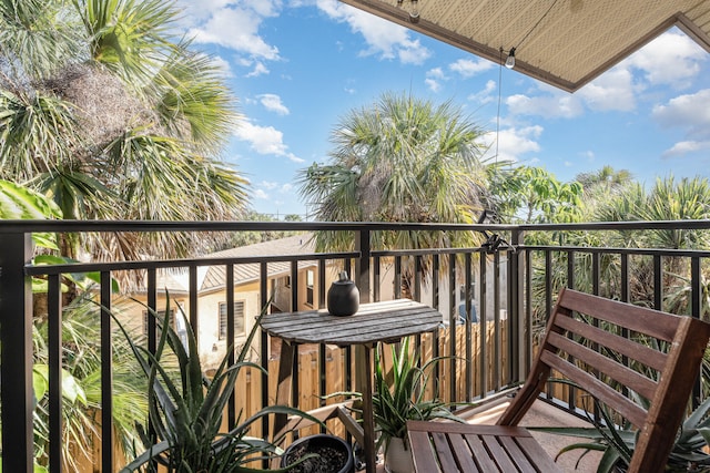 view of balcony