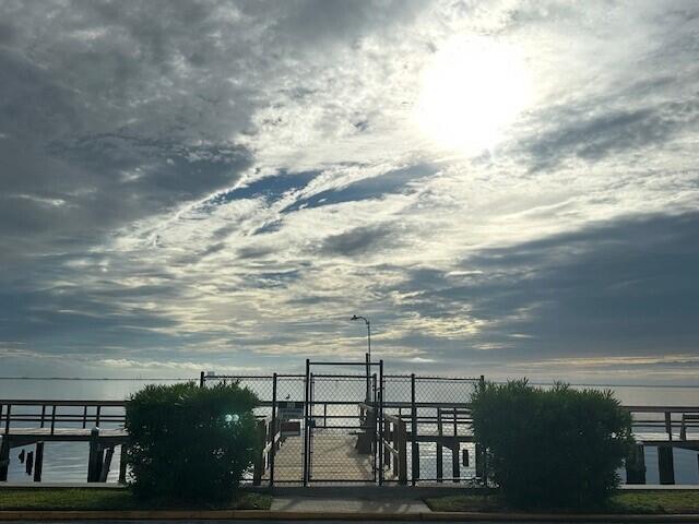 view of dock