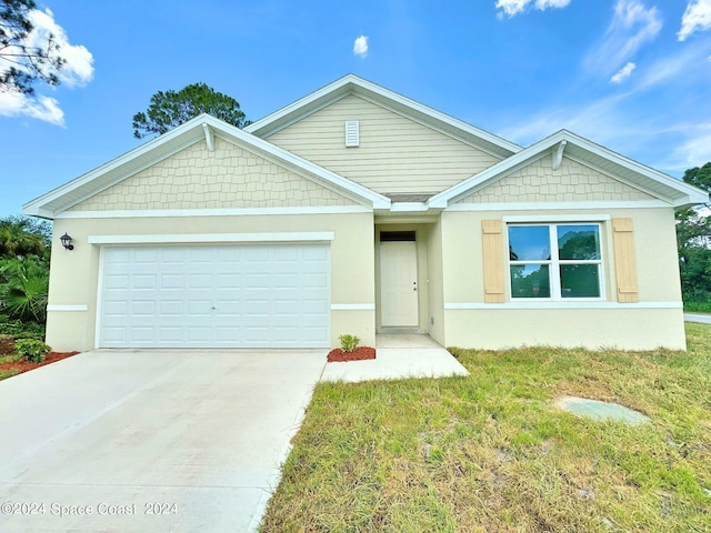 view of front of home featuring a garage