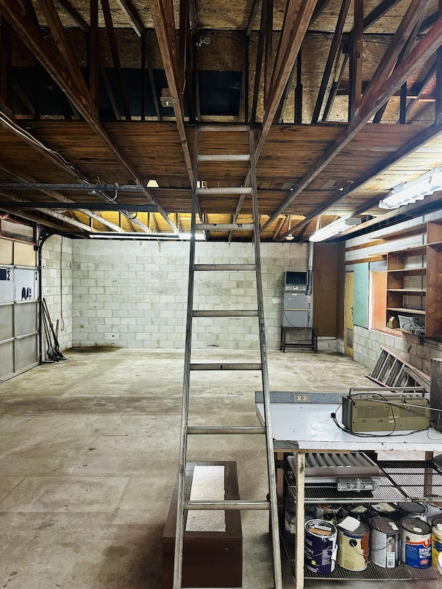 view of basement