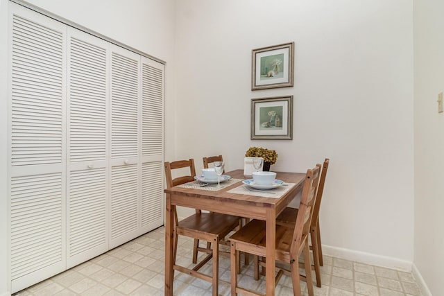 view of dining space