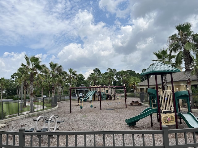 view of play area