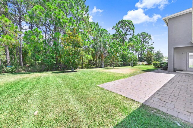 view of yard featuring a patio