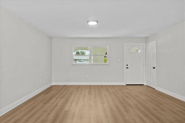 interior space featuring light wood-type flooring