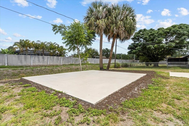 view of patio / terrace with basketball court