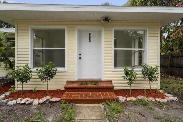 view of property entrance