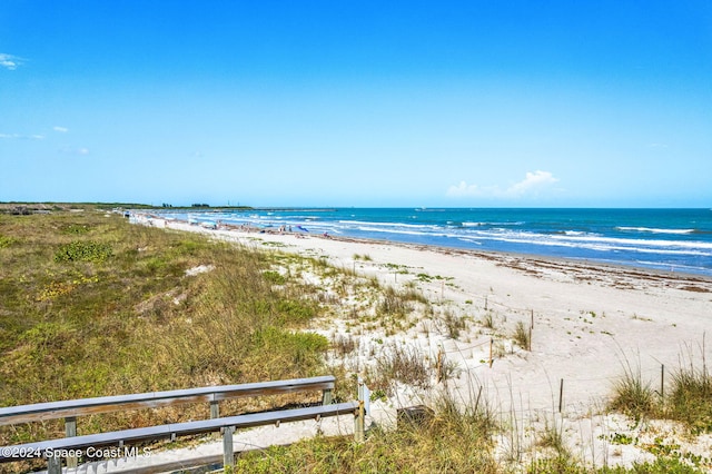 water view featuring a beach view