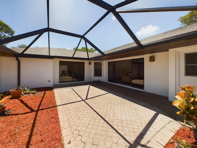 6256 Mirror Lake Ct Unit 6256, Sebastian, FL 32958 - view of patio / terrace featuring glass enclosure