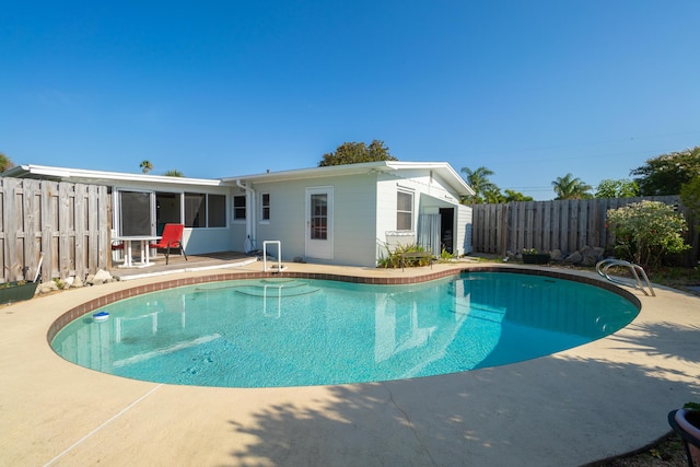 view of pool with a patio area