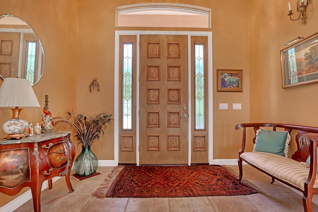 entrance foyer with plenty of natural light