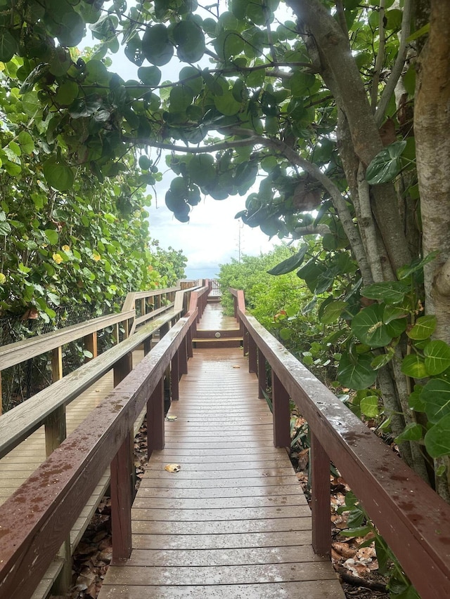 view of dock