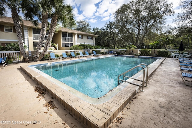 view of pool with a patio