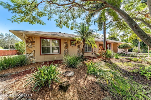 view of ranch-style home