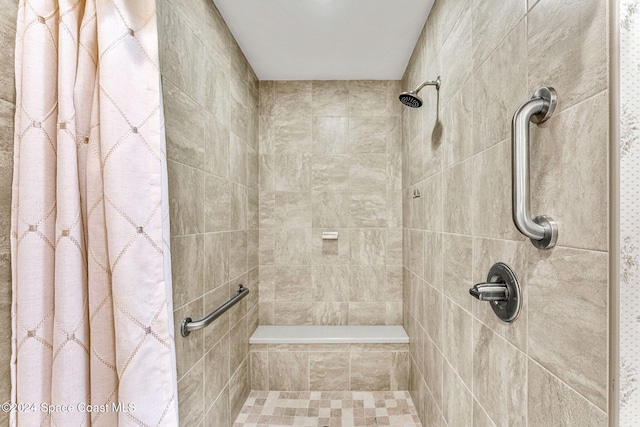 bathroom with walk in shower