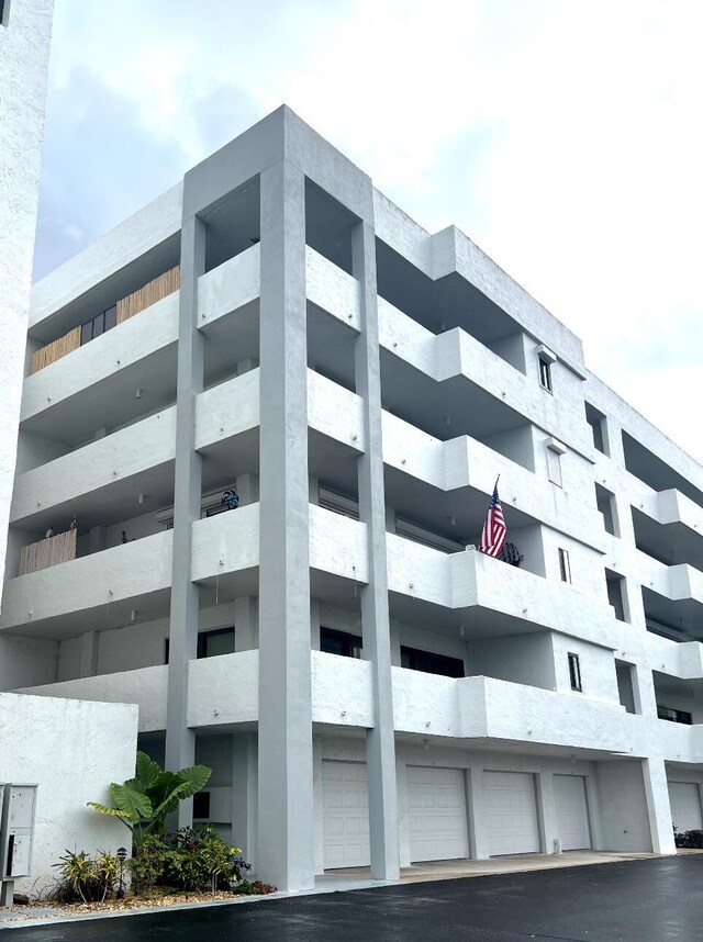 view of building exterior with a garage