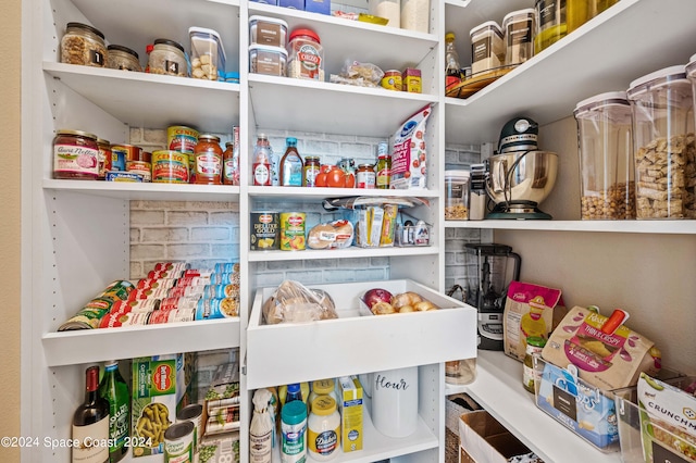 view of pantry