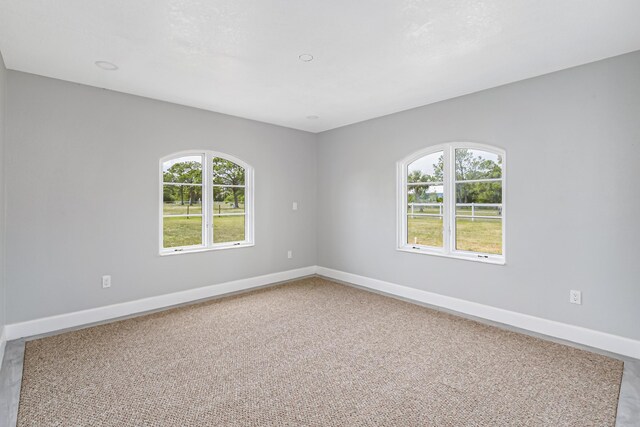 view of carpeted empty room