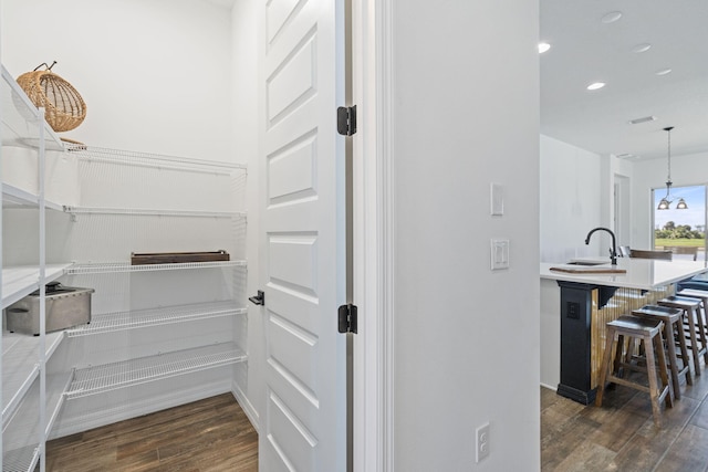 pantry featuring sink