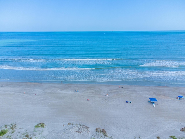 water view featuring a beach view