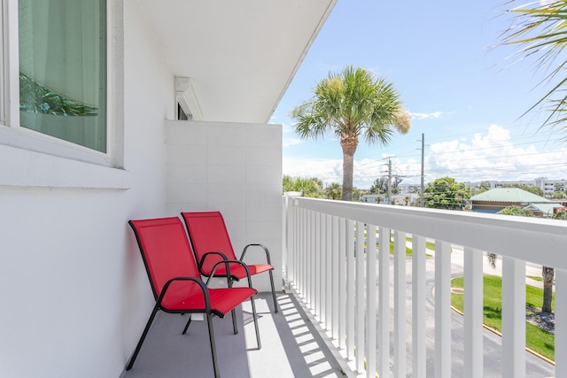 view of balcony