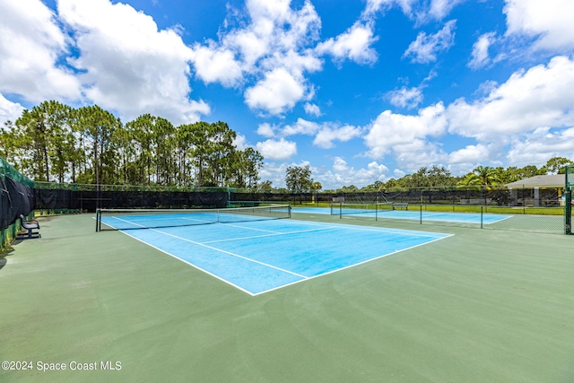 view of sport court