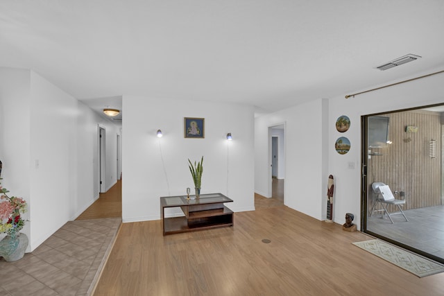 entryway with light wood-type flooring