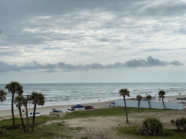 property view of water with a view of the beach