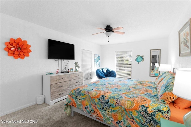 202 Monroe Ave, Cape Canaveral, FL 32920 - carpeted bedroom featuring ceiling fan