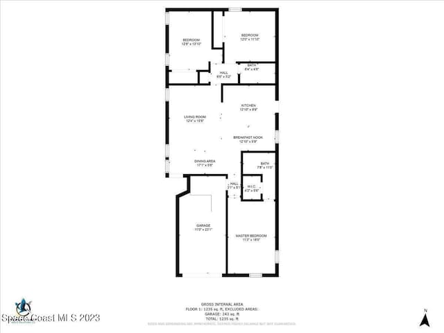 202 Monroe Ave, Cape Canaveral, FL 32920 - plan