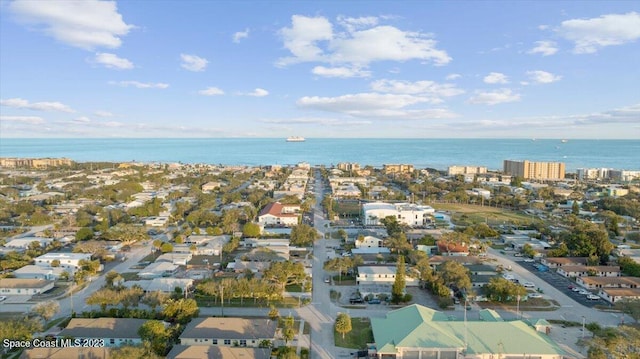 202 Monroe Ave, Cape Canaveral, FL 32920 - bird's eye view featuring a water view
