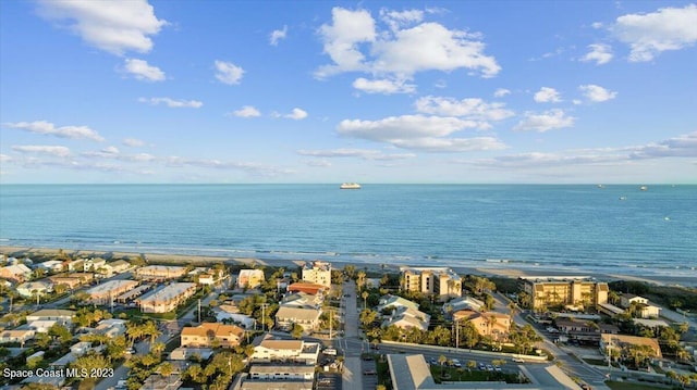 202 Monroe Ave, Cape Canaveral, FL 32920 - birds eye view of property featuring a water view