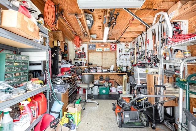 view of storage room