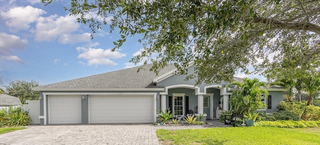 ranch-style house with a garage