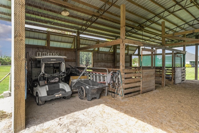 view of stable