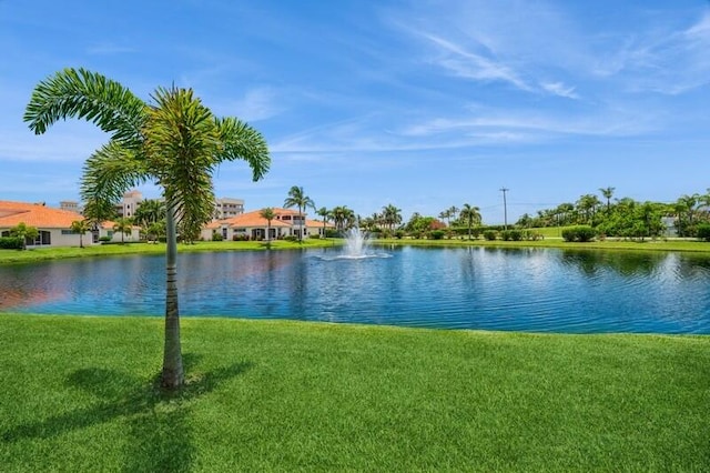 view of water feature